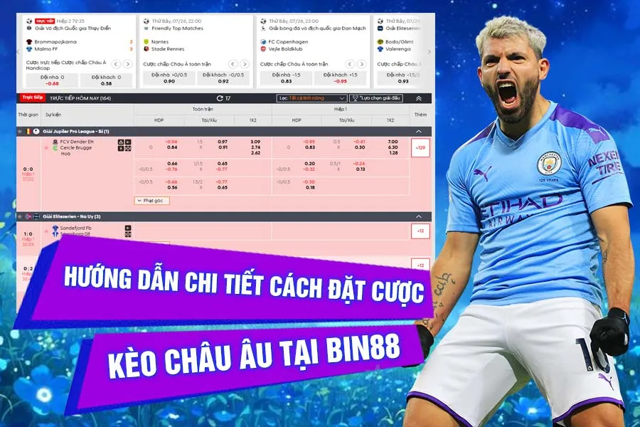 Hướng dẫn chi tiết cách đặt cược kèo Châu Âu tại Bin88